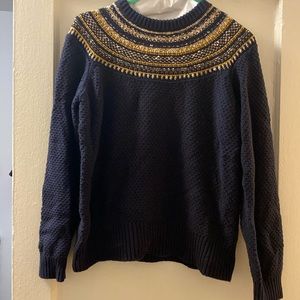 Fair Isle Navy Sweater
